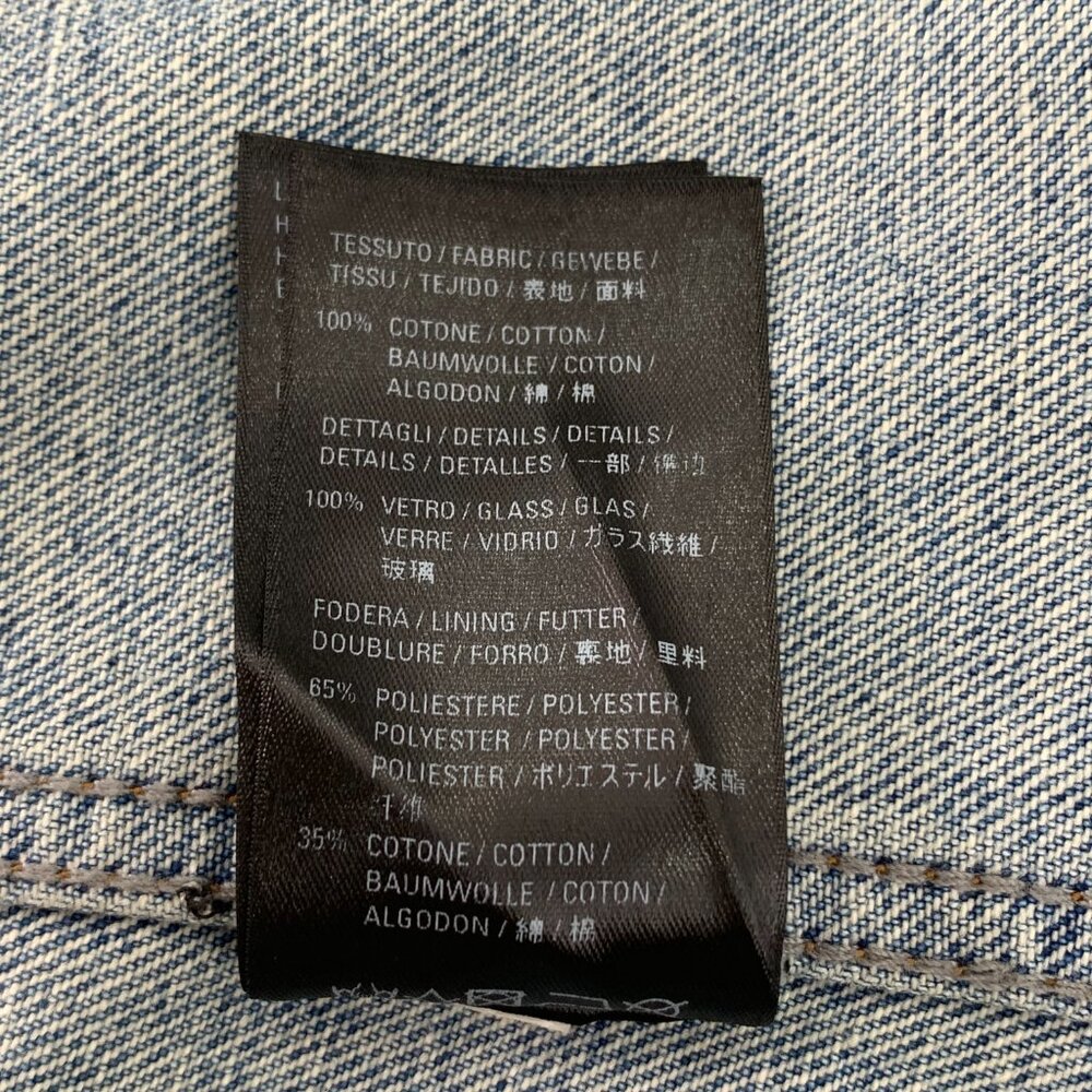 Balenciaga Blue Cotton Denim Jacket - Picture 7 of 8